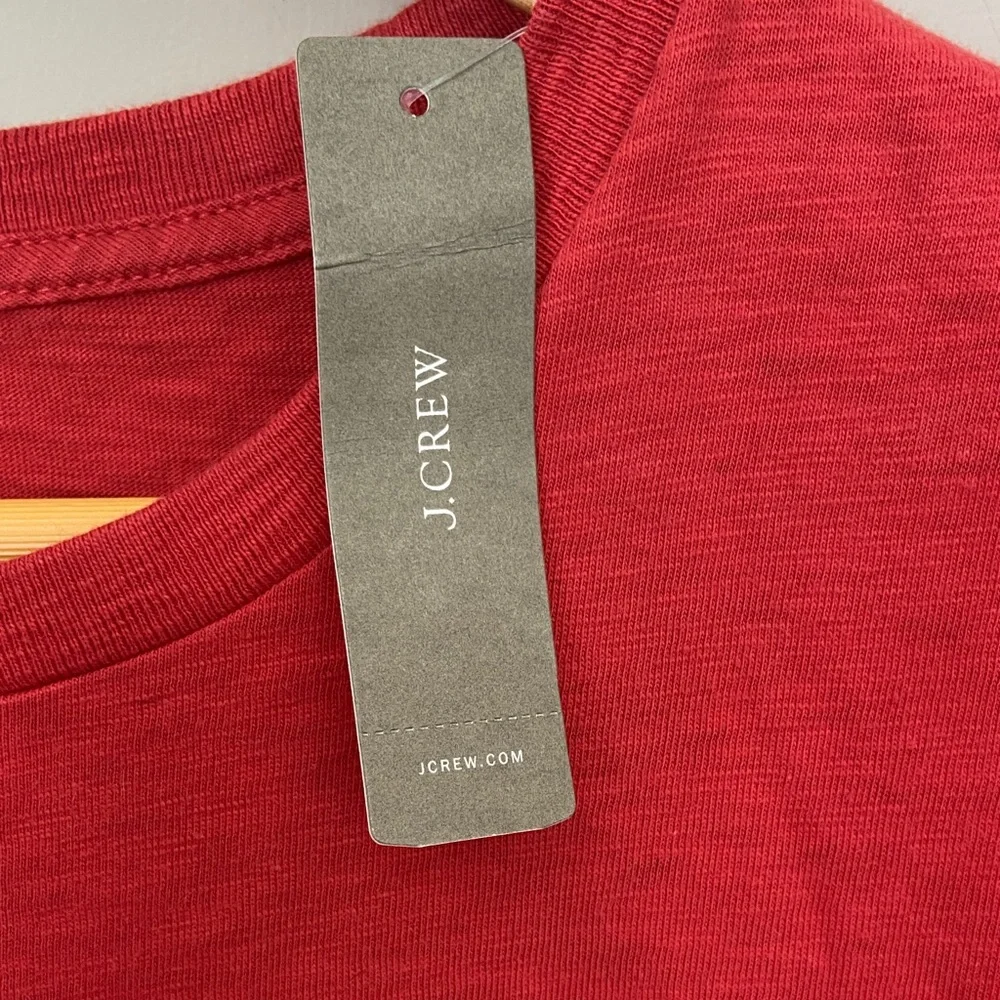 NWT Men’s J. Crew Red and Blue Block Tee XL- 100%‎ Cotton